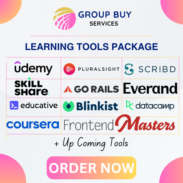 Learning Package - Access 15+ Premium Learning Tools | Group Buy Services